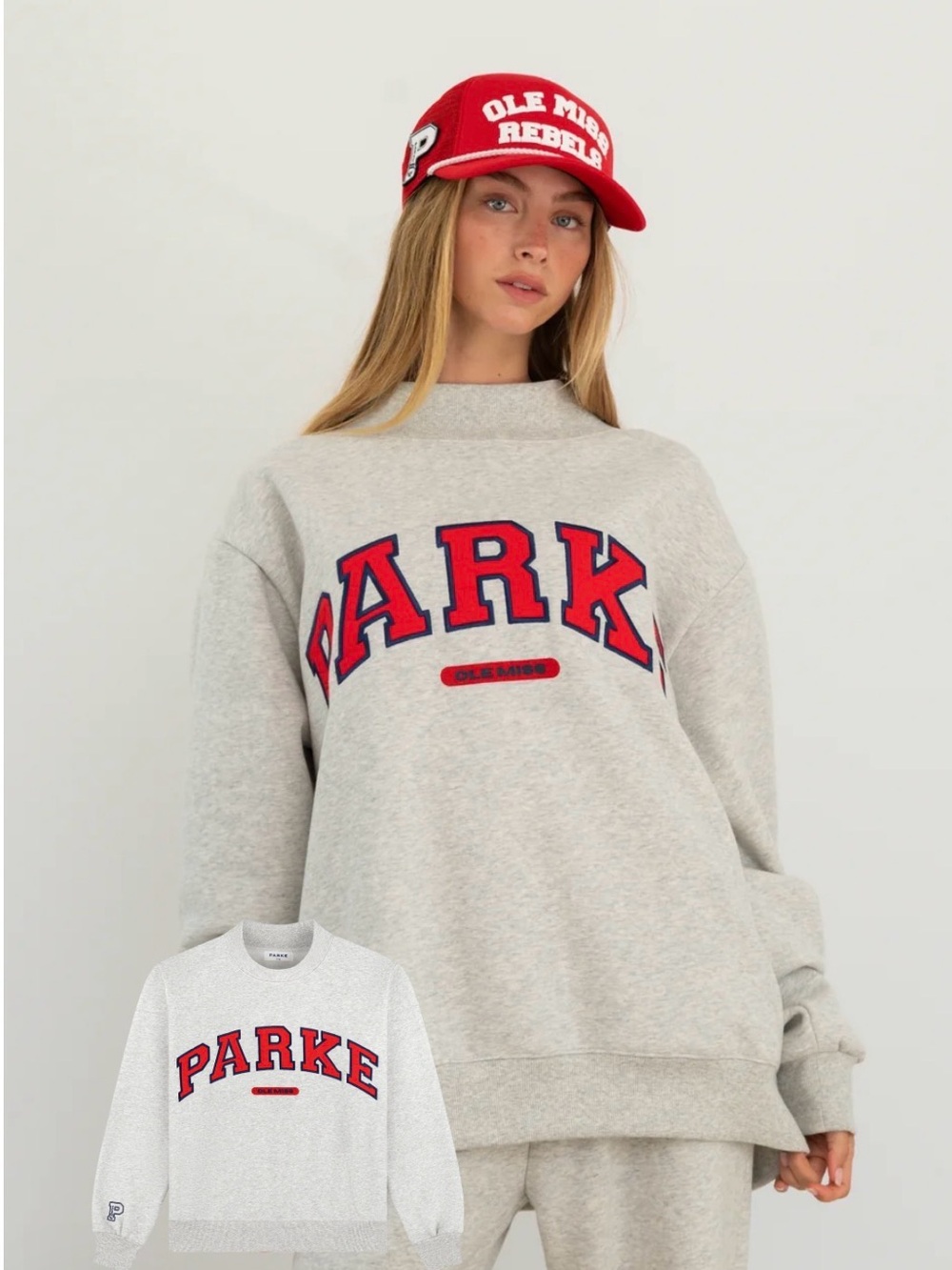 Parke x Ole Miss Mockneck Sweatshirt